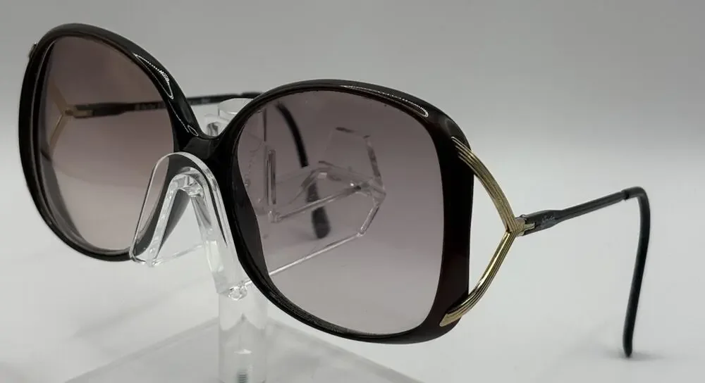 BerDel Oversized Sunglasses Black Gold Gradient Women Italy